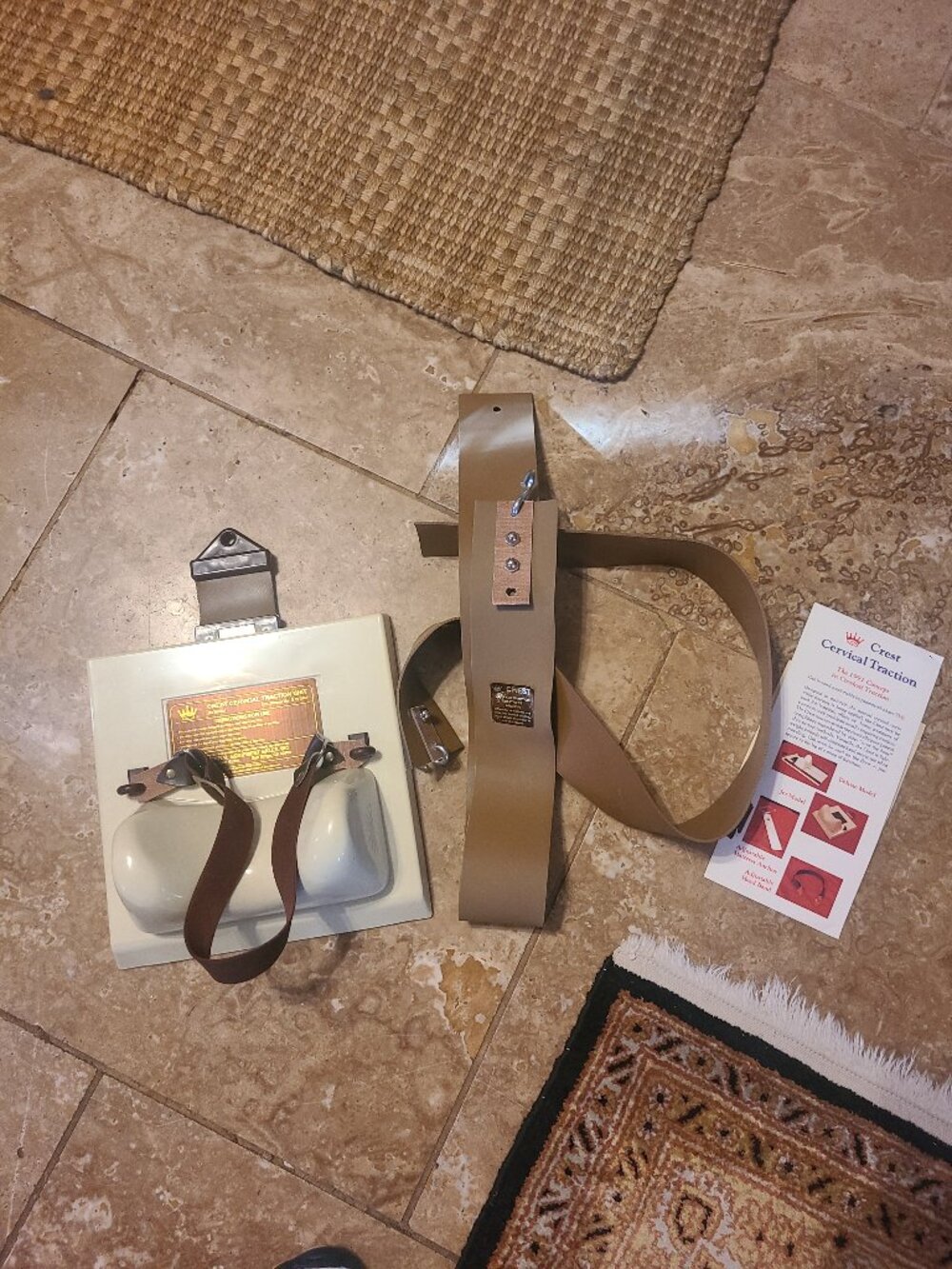Crest Home Cervical Traction Device Jet Model 1991, Instructions Home Treatment
